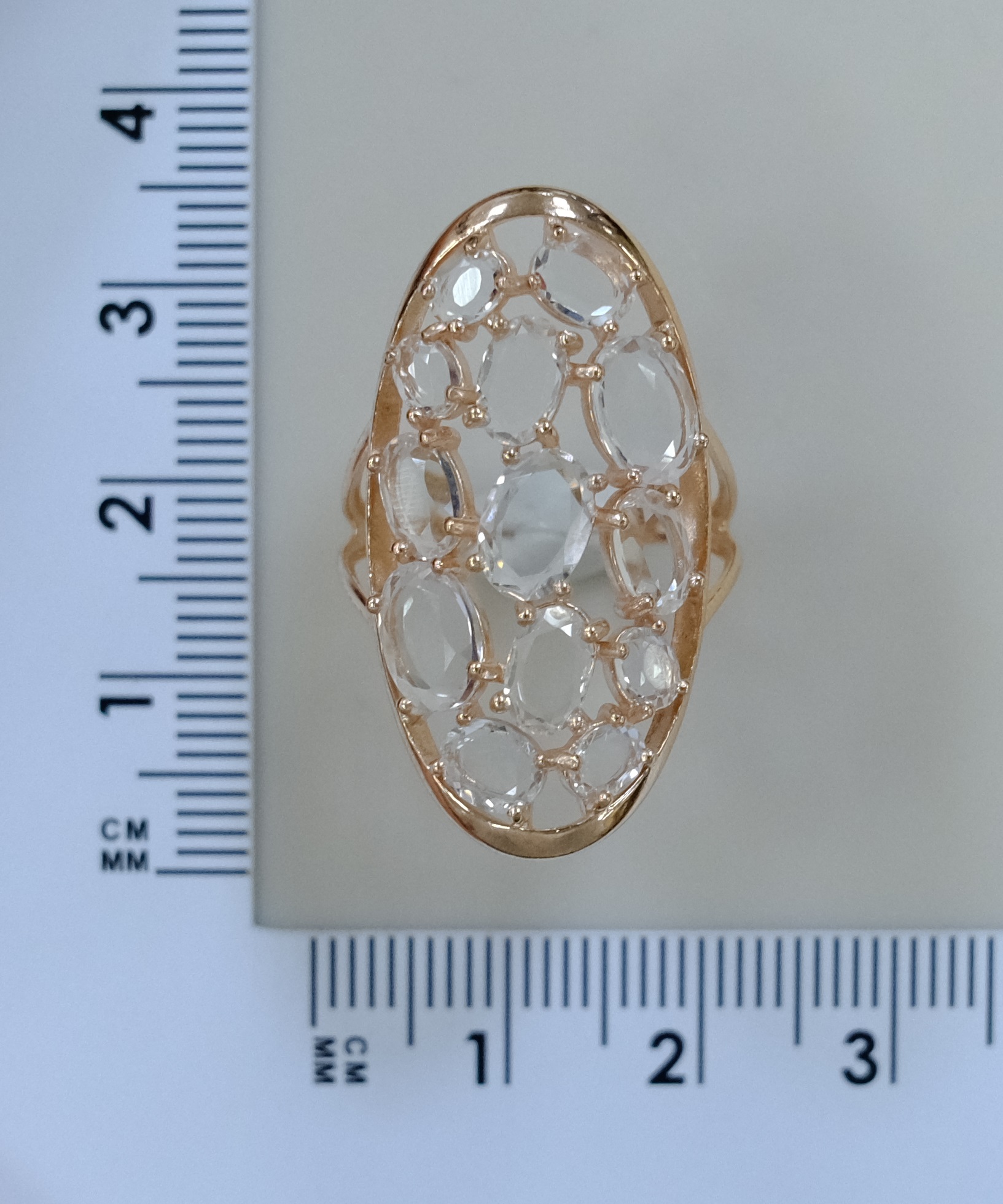 Серебряное кольцо с горным хрусталем